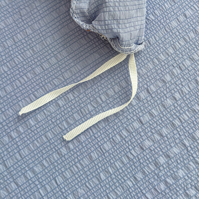 91家纺网 家纺一手货源 找家纺 竹合家纺 2026春夏新品高克重A类泡芙纱泡泡皱皱纱四件套海盐结美