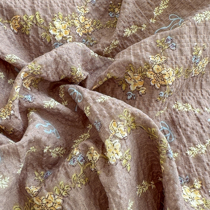 91家纺网 家纺一手货源 找家纺 竹合家纺 2026春夏新品高克重A类泡芙纱泡泡皱皱纱四件套海盐结美