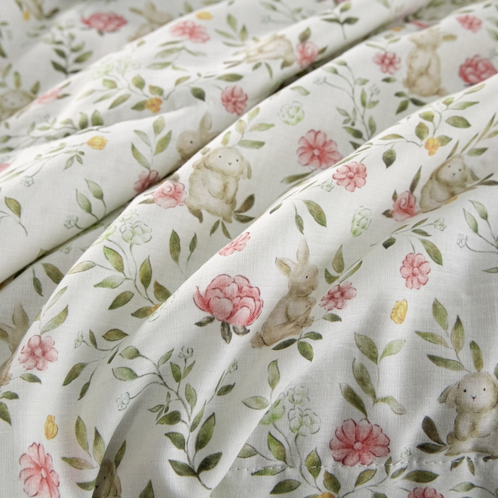 91家纺网 家纺一手货源 找家纺 金昱纺 2026春夏新款A类全棉双层纱棉花单夏被夏凉被空调被 仙女兔