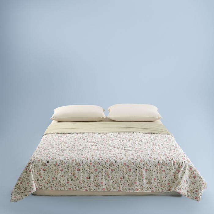 金昱纺 2026春夏新款A类全棉双层纱棉花单夏被夏凉被空调被 仙女兔