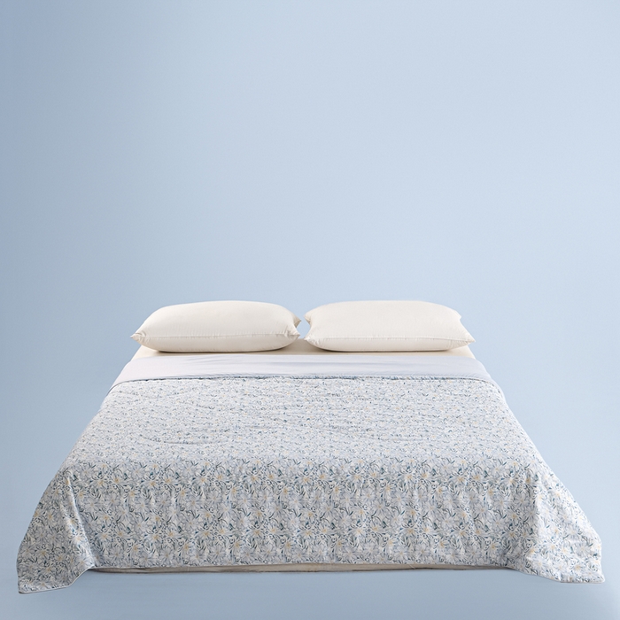 91家纺网 家纺一手货源 找家纺 金昱纺 2026春夏新款A类全棉双层纱棉花单夏被夏凉被空调被 香忆源-兰