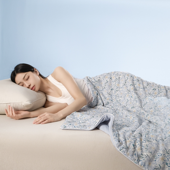 金昱纺 2026春夏新款A类全棉双层纱棉花单夏被夏凉被空调被 香忆源-兰