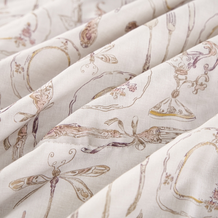 91家纺网 家纺一手货源 找家纺 金昱纺 2026春夏新款A类全棉双层纱棉花单夏被夏凉被空调被 中世纪-咖