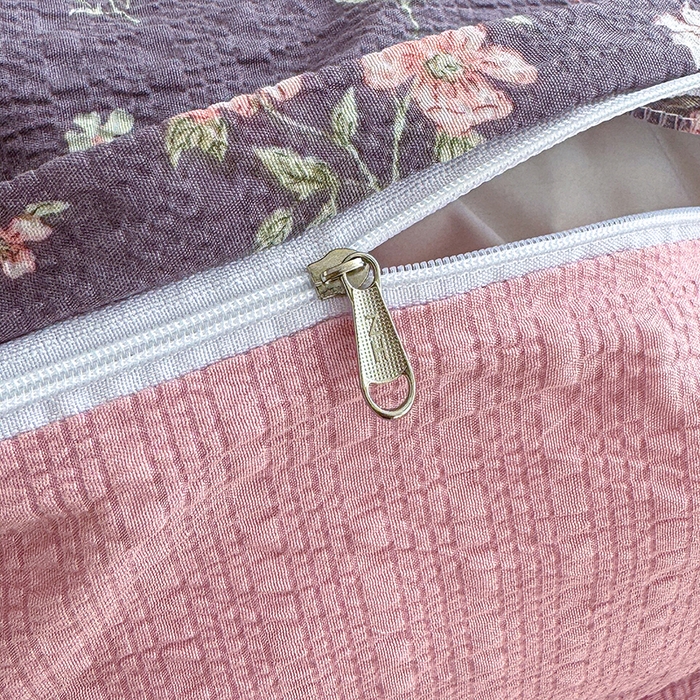 91家纺网 家纺一手货源 找家纺 竹合家纺 2026春夏新品高克重A类泡芙纱泡泡皱皱纱四件套花叙