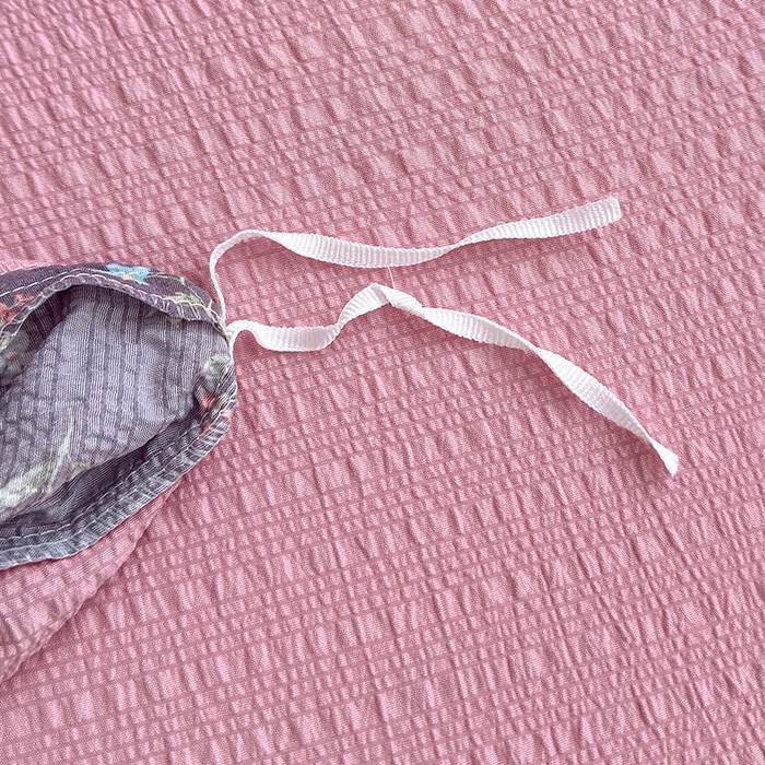 91家纺网 家纺一手货源 找家纺 竹合家纺 2026春夏新品高克重A类泡芙纱泡泡皱皱纱四件套花叙