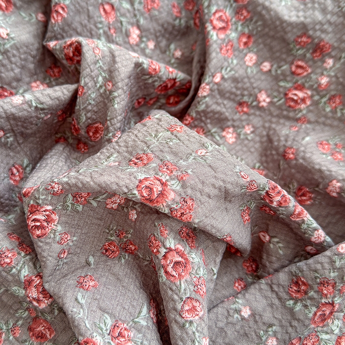 91家纺网 家纺一手货源 找家纺 竹合家纺 2026春夏新品高克重A类泡芙纱泡泡皱皱纱四件套花影里