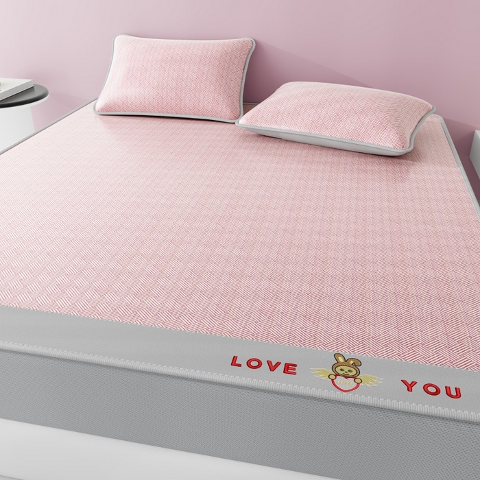 91家纺网 家纺一手货源 找家纺 （总）福来临家纺 2026新款凉感冰丝席萌宠布布床笠款