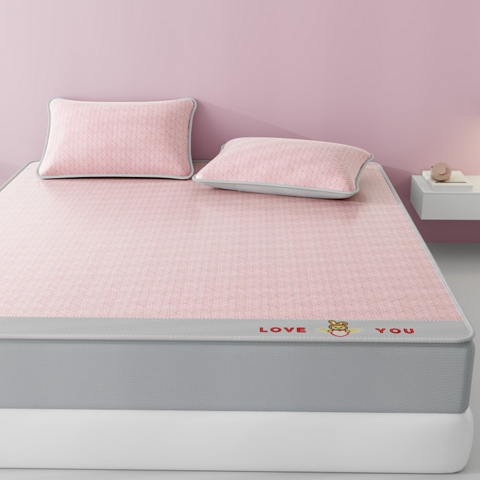 91家纺网 家纺一手货源 找家纺 （总）福来临家纺 2026新款凉感冰丝席萌宠布布床笠款