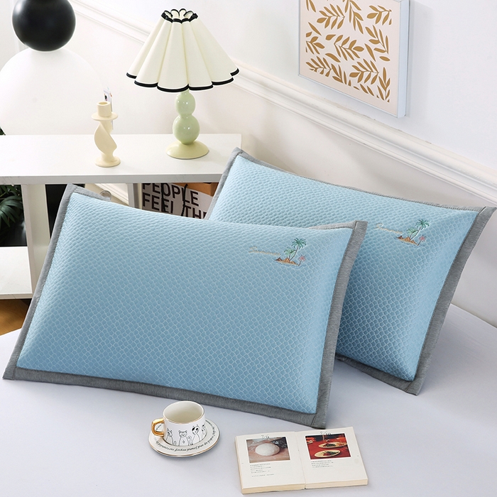 91家纺网 家纺一手货源 找家纺 （总）小牛席业 2026新款海岛夏日冷感豆豆夏凉枕套凉席枕套冰丝枕套竹枕套藤枕套