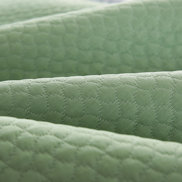 91家纺网 家纺一手货源 找家纺 小牛席业 2026新款海岛夏日冷感豆豆夏凉枕套 绿色