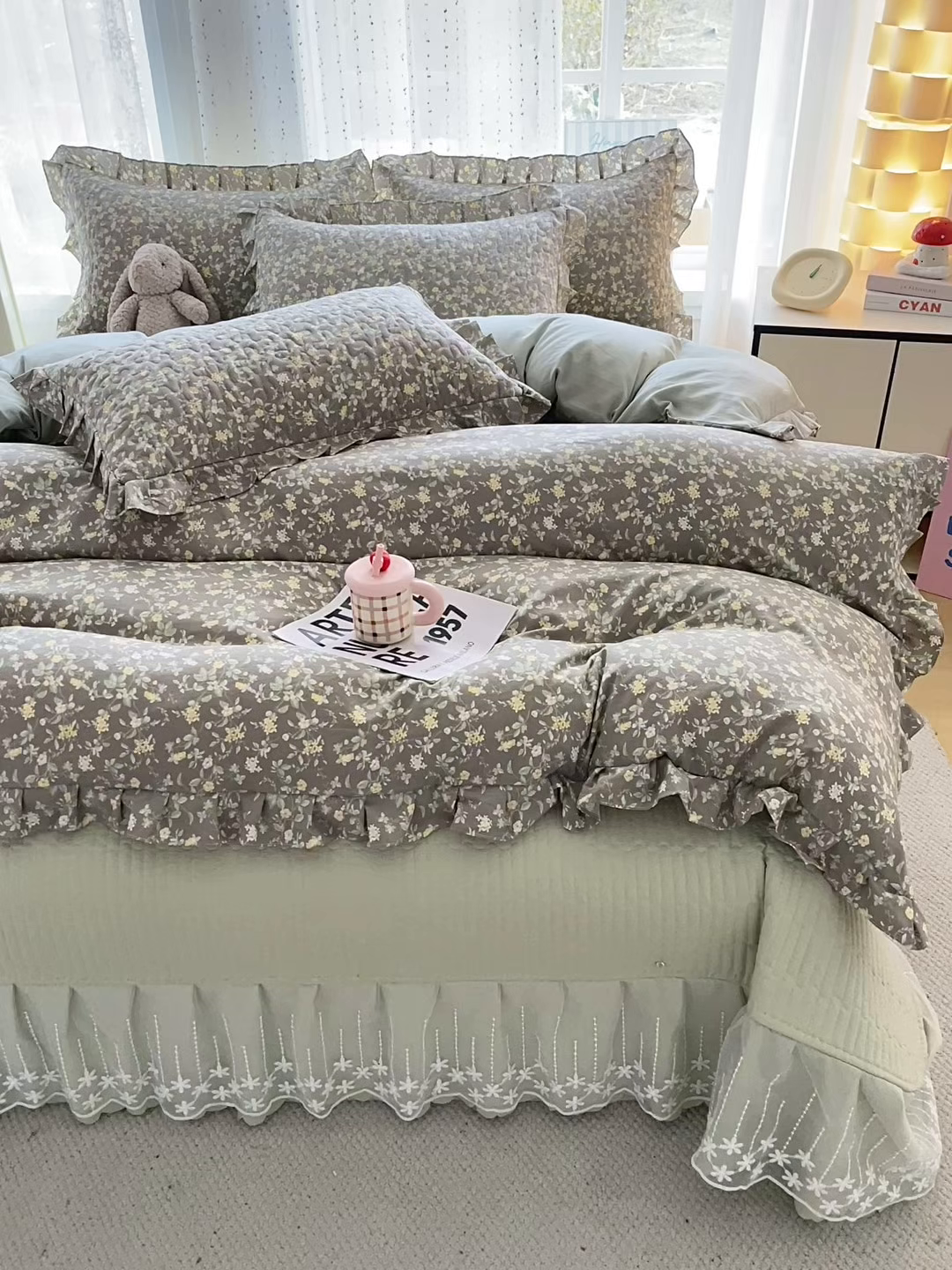 91家纺网 家纺一手货源 找家纺 （总）艺慕家纺 2026新款AB版床盖四件套