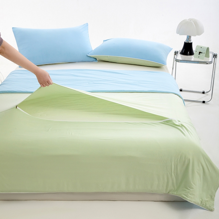 91家纺网 家纺一手货源 找家纺 VIP被业 2026新款0负担防蚊透气深睡被凉感丝网红直播小红书大豆冰丝夏凉被空调夏被 海湾蓝