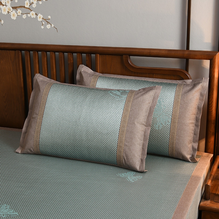 91家纺网 家纺一手货源 找家纺 苏迪网销供货 藤席-凉席 -2026新款凉席冰藤席冰丝席凉感空调席艾草藤席-冰藤席 高端冰藤席  蝶恋 浅绿