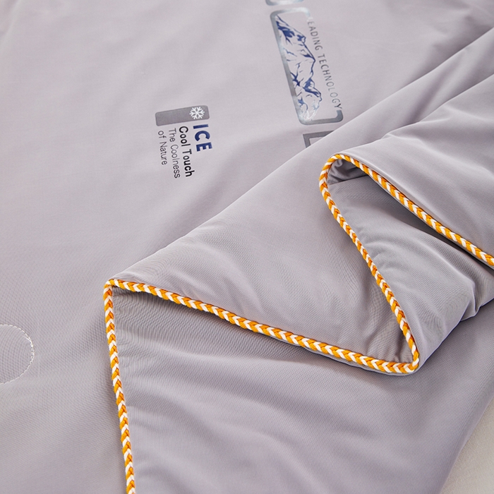 91家纺网 家纺一手货源 找家纺 VIP被业 2026新款云母凉感丝A类夏被夏凉被空调被 灰色