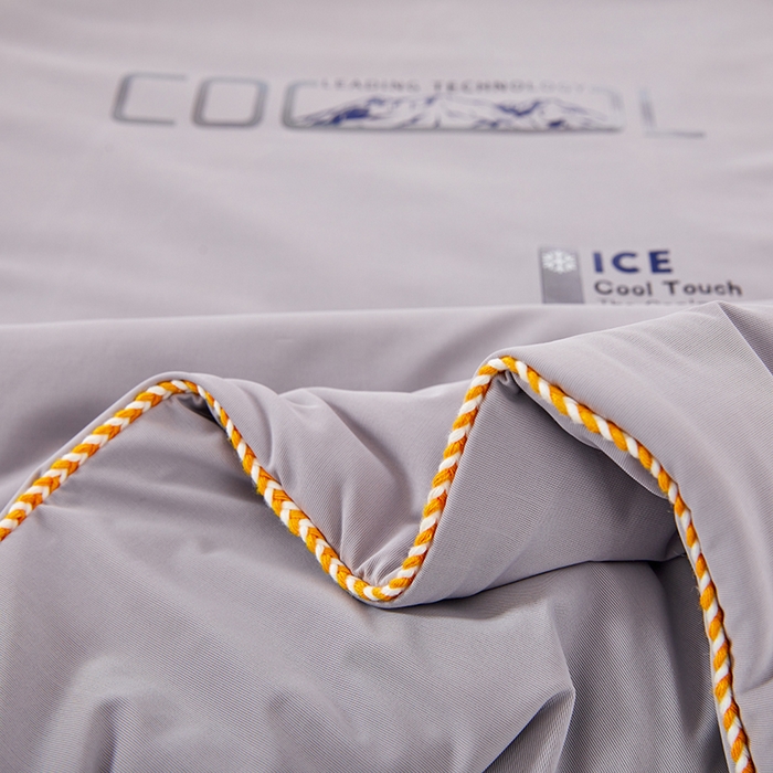 91家纺网 家纺一手货源 找家纺 VIP被业 2026新款云母凉感丝A类夏被夏凉被空调被 灰色