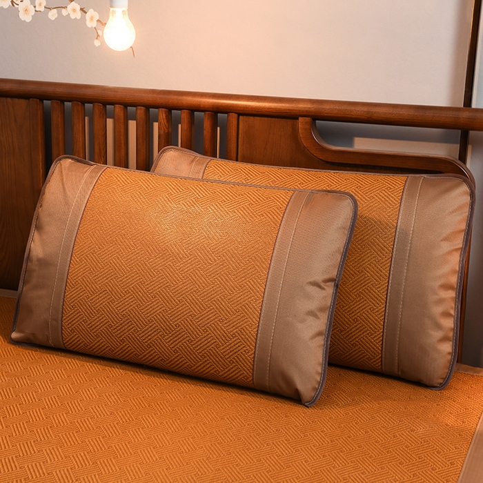 91家纺网 家纺一手货源 找家纺 苏迪网销供货 藤席-凉席 -2026新款新款凉席冰藤席冰丝席凉感空调席艾草藤席-天然藤席 天然藤席--饼干花-红棕