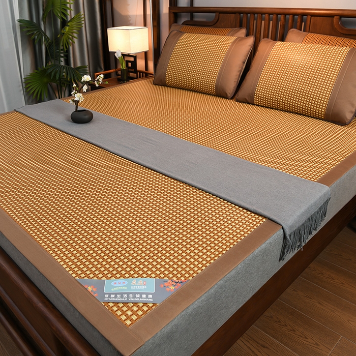 91家纺网 家纺一手货源 找家纺 苏迪网销供货 藤席-凉席 -2026新款新款凉席冰藤席冰丝席凉感空调席艾草藤席-天然藤席 天然藤席--白玉