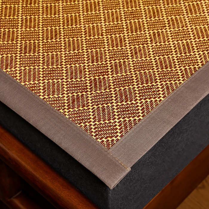 91家纺网 家纺一手货源 找家纺 苏迪网销供货 藤席-凉席 -2026新款新款凉席冰藤席冰丝席凉感空调席艾草藤席-天然藤席 天然藤席 饼干花-白棕