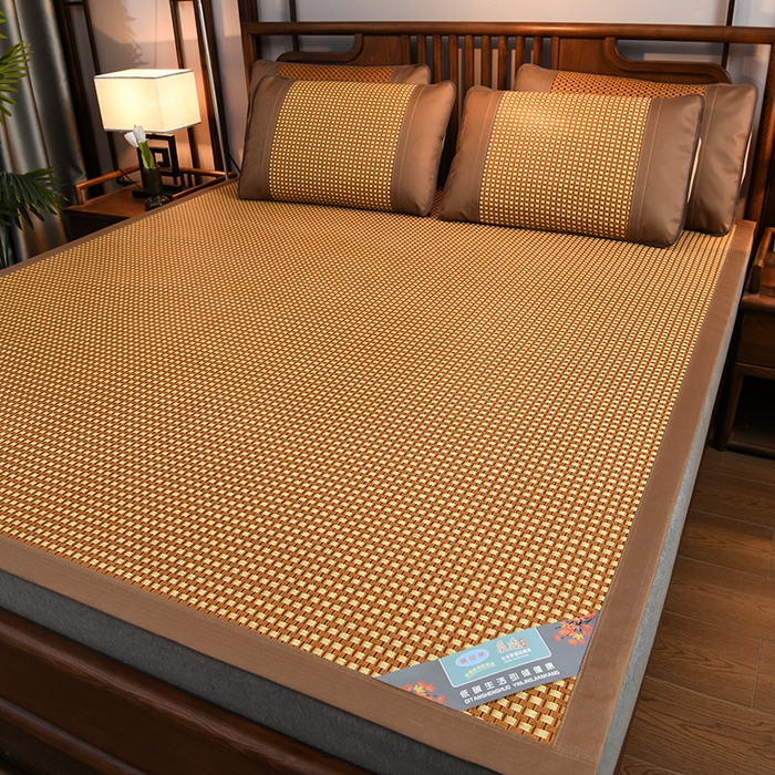 苏迪网销供货 藤席-凉席 -2026新款新款凉席冰藤席冰丝席凉感空调席艾草藤席-天然藤席 天然藤席--白玉