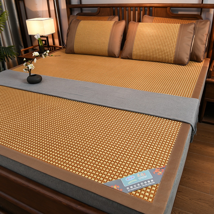 91家纺网 家纺一手货源 找家纺 苏迪网销供货 藤席-凉席 -2026新款新款凉席冰藤席冰丝席凉感空调席艾草藤席-天然藤席 天然藤席--白玉