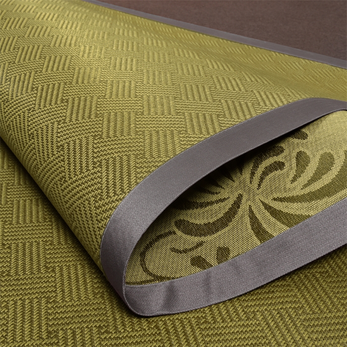 91家纺网 家纺一手货源 找家纺 苏迪网销供货 藤席-凉席 -2026新款新款凉席冰藤席冰丝席凉感空调席艾草藤席-天然藤席 天然藤席 饼干花-绿