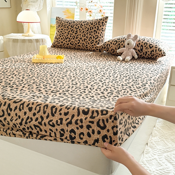 91家纺网 家纺一手货源 找家纺 （总）九诺家纺 2026春夏新款丝柔棉小清新单床笠床罩保护套床笠单件床笠三件套