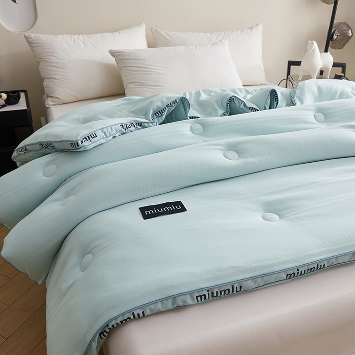 91家纺网 家纺一手货源 找家纺 （总）优雅星家纺 2026新款黑标立体提花大豆被 被子被芯