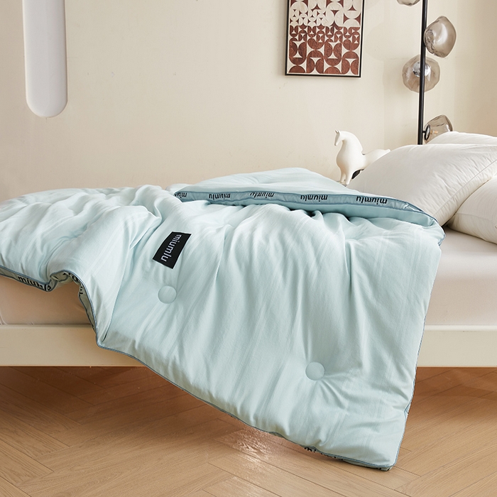 91家纺网 家纺一手货源 找家纺 （总）优雅星家纺 2026新款黑标立体提花大豆被 被子被芯