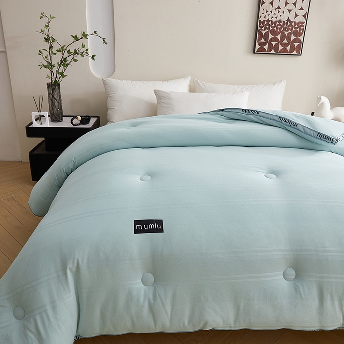 91家纺网 家纺一手货源 找家纺 （总）优雅星家纺 2026新款黑标立体提花大豆被 被子被芯