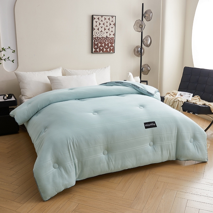 91家纺网 家纺一手货源 找家纺 （总）优雅星家纺 2026新款黑标立体提花大豆被 被子被芯