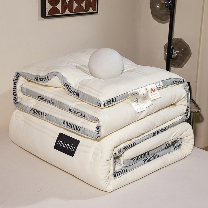 91家纺网 家纺一手货源 找家纺 （总）优雅星家纺 2026新款黑标立体提花大豆被 被子被芯