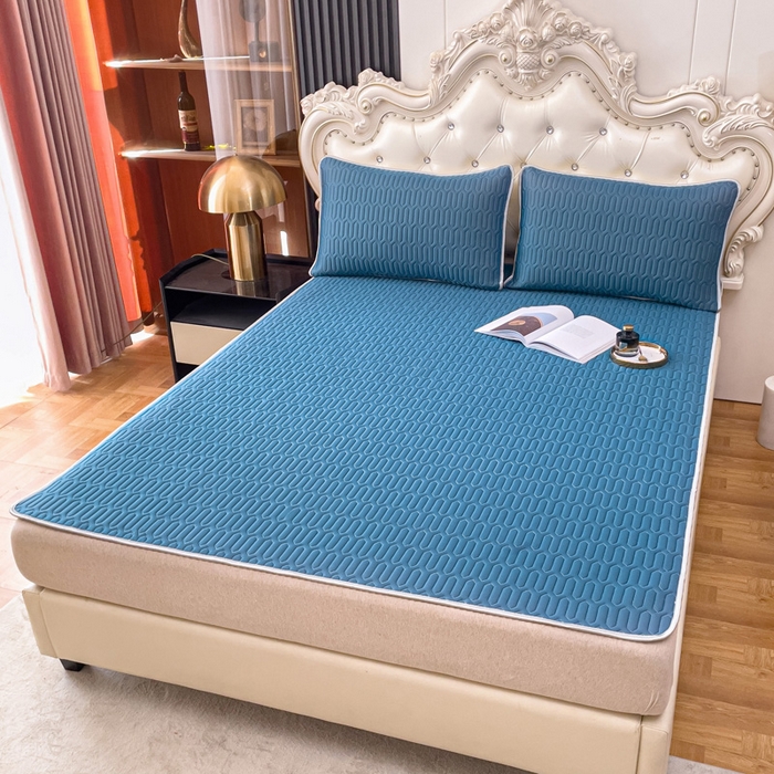 （总）优雅星家纺 2026新款凉感丝乳胶凉席纯色系列