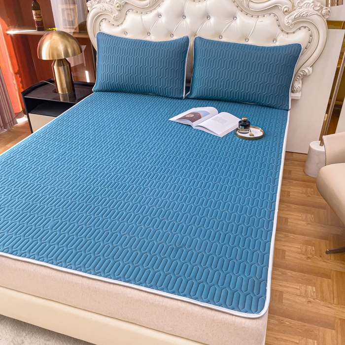 91家纺网 家纺一手货源 找家纺 （总）优雅星家纺 2026新款凉感丝乳胶凉席纯色系列