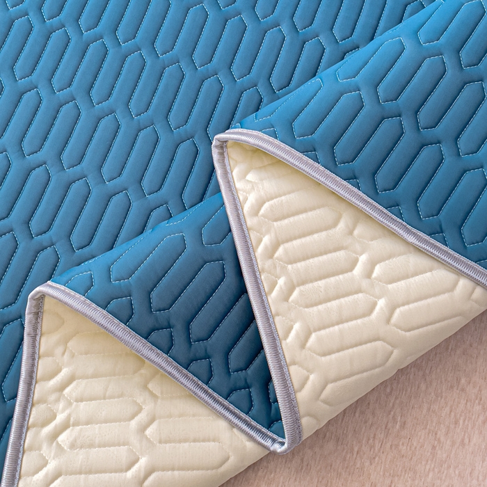 91家纺网 家纺一手货源 找家纺 （总）优雅星家纺 2026新款凉感丝乳胶凉席纯色系列