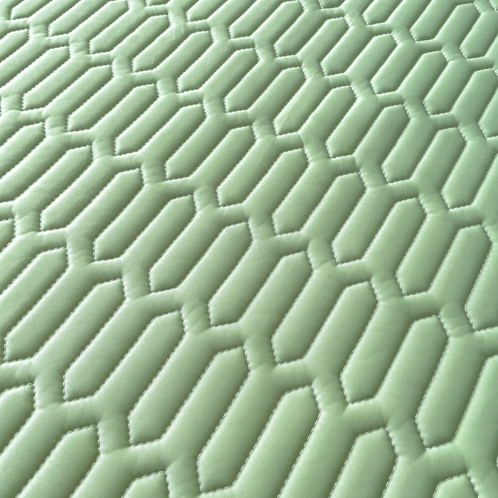 91家纺网 家纺一手货源 找家纺 优雅星家纺 2026新款凉感丝乳胶凉席纯色系列 橄榄绿