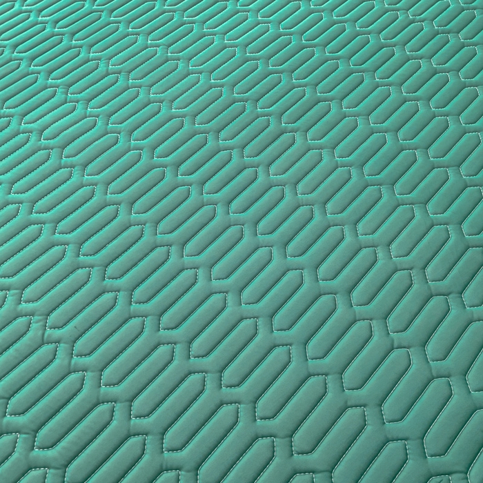 91家纺网 家纺一手货源 找家纺 优雅星家纺 2026新款凉感丝乳胶凉席纯色系列 墨绿