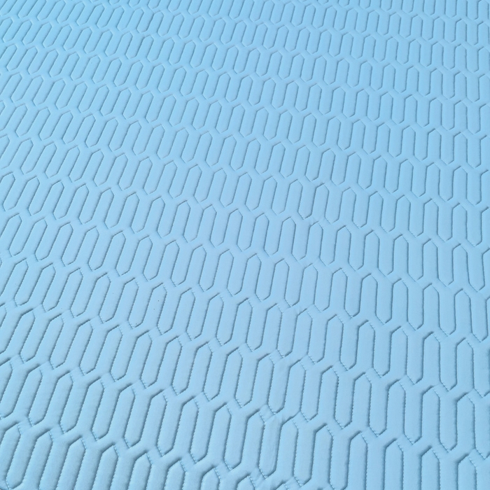 91家纺网 家纺一手货源 找家纺 优雅星家纺 2026新款凉感丝乳胶凉席纯色系列 天空蓝