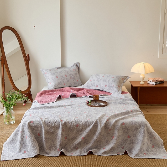 91家纺网 家纺一手货源 找家纺 （总）沐瑟家纺 2026新款床盖三件套