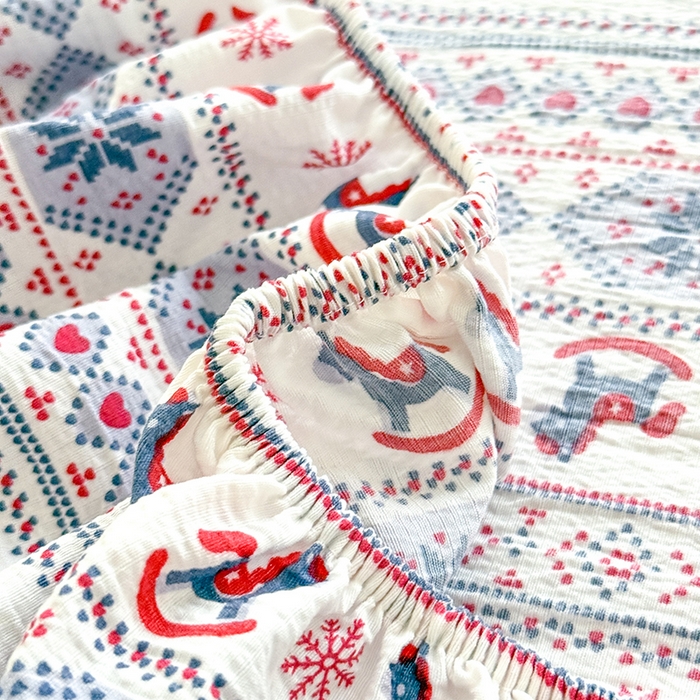 91家纺网 家纺一手货源 找家纺 九诺家纺 2026春夏新款丝柔棉小清新单床笠床罩保护套床笠单件床笠三件套 马上有福