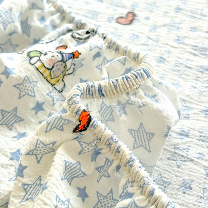 91家纺网 家纺一手货源 找家纺 九诺家纺 2026春夏新款丝柔棉小清新单床笠床罩保护套床笠单件床笠三件套 暖心小狗