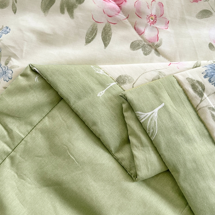 91家纺网 家纺一手货源 找家纺 VIP被业 2026新款新疆棉里外棉全棉空调被夏被夏凉被四件套 红昭愿