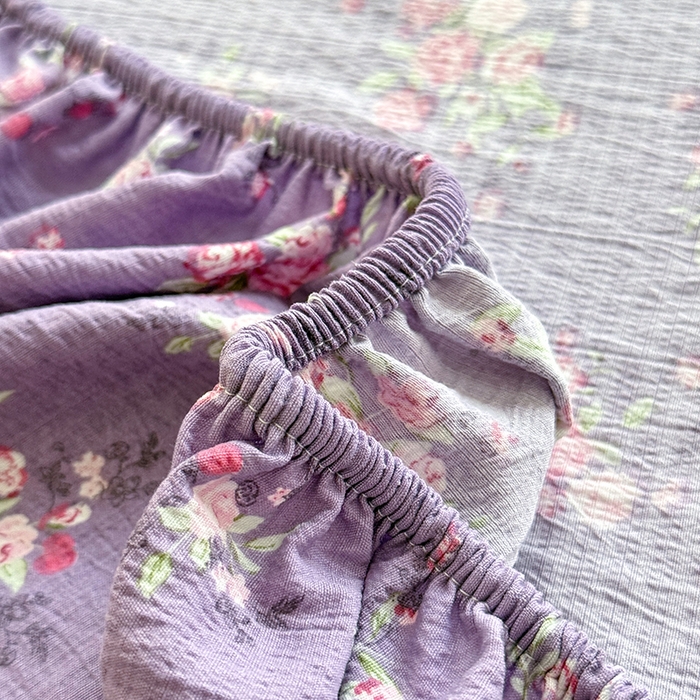 91家纺网 家纺一手货源 找家纺 九诺家纺 2026春夏新款丝柔棉小清新单床笠床罩保护套床笠单件床笠三件套 一见倾心