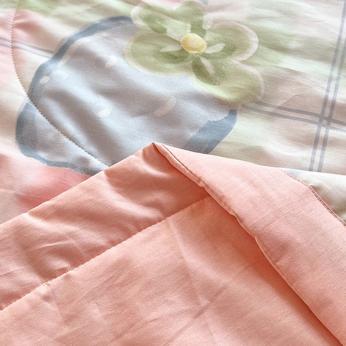 91家纺网 家纺一手货源 找家纺 VIP被业 2026新款新疆棉里外棉全棉空调被夏被夏凉被四件套 简单爱