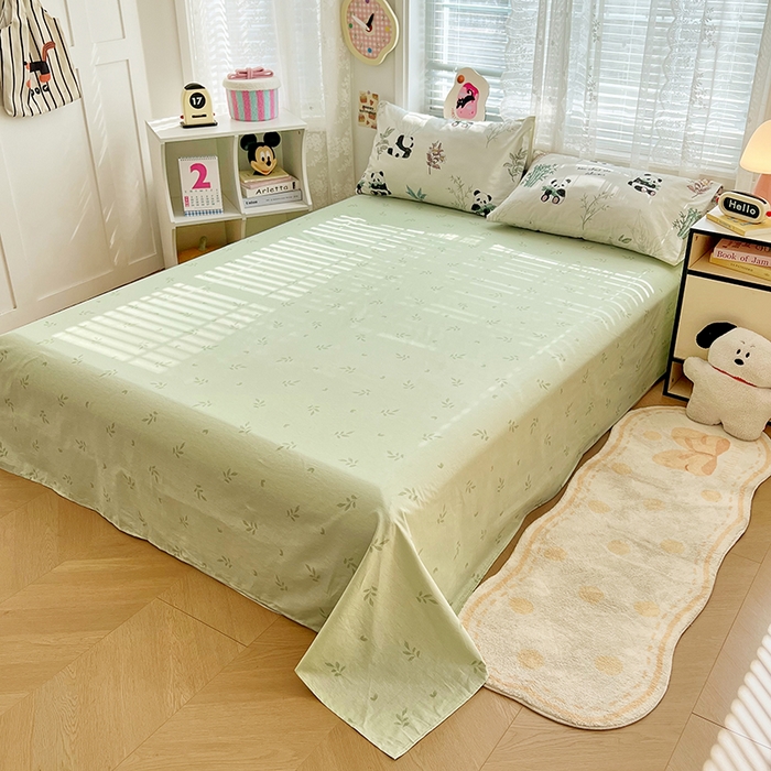 91家纺网 家纺一手货源 找家纺 VIP被业 2026新款新疆棉里外棉全棉空调被夏被夏凉被四件套 萌萌熊