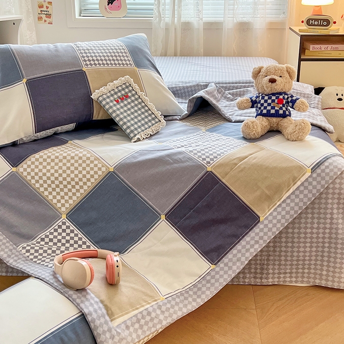 91家纺网 家纺一手货源 找家纺 VIP被业 2026新款新疆棉里外棉全棉空调被夏被夏凉被四件套 梦空间