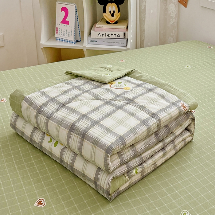 91家纺网 家纺一手货源 找家纺 VIP被业 2026新款新疆棉里外棉全棉空调被夏被夏凉被四件套 人生路