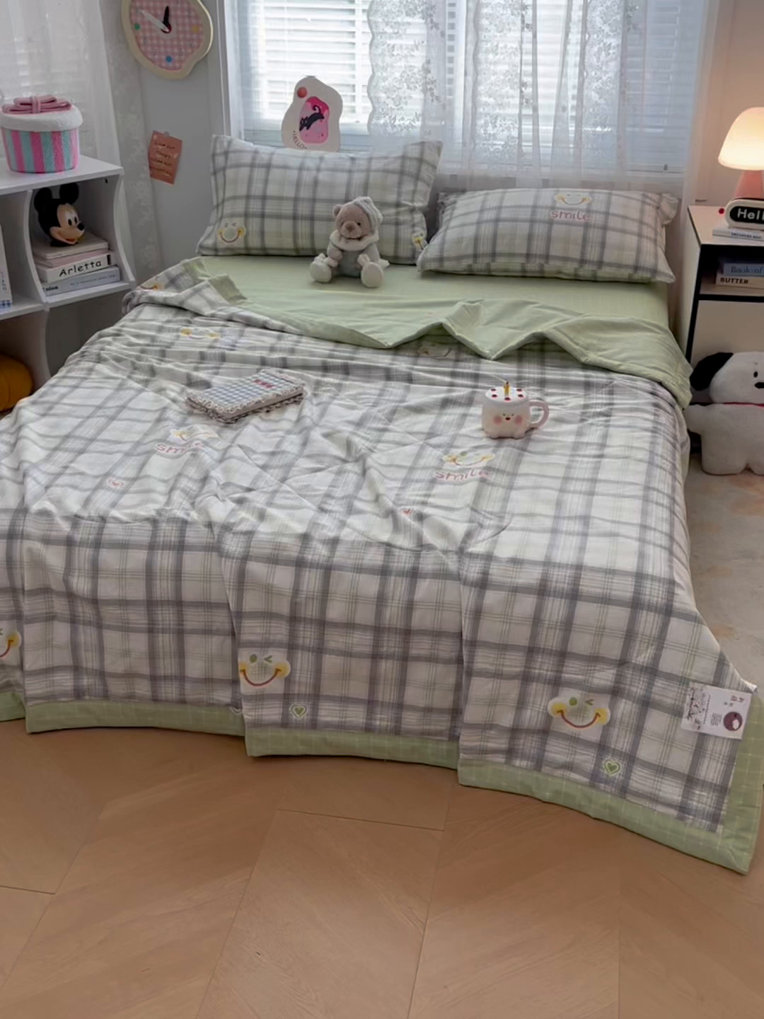 91家纺网 家纺一手货源 找家纺 VIP被业 2026新款新疆棉里外棉全棉空调被夏被夏凉被四件套 人生路