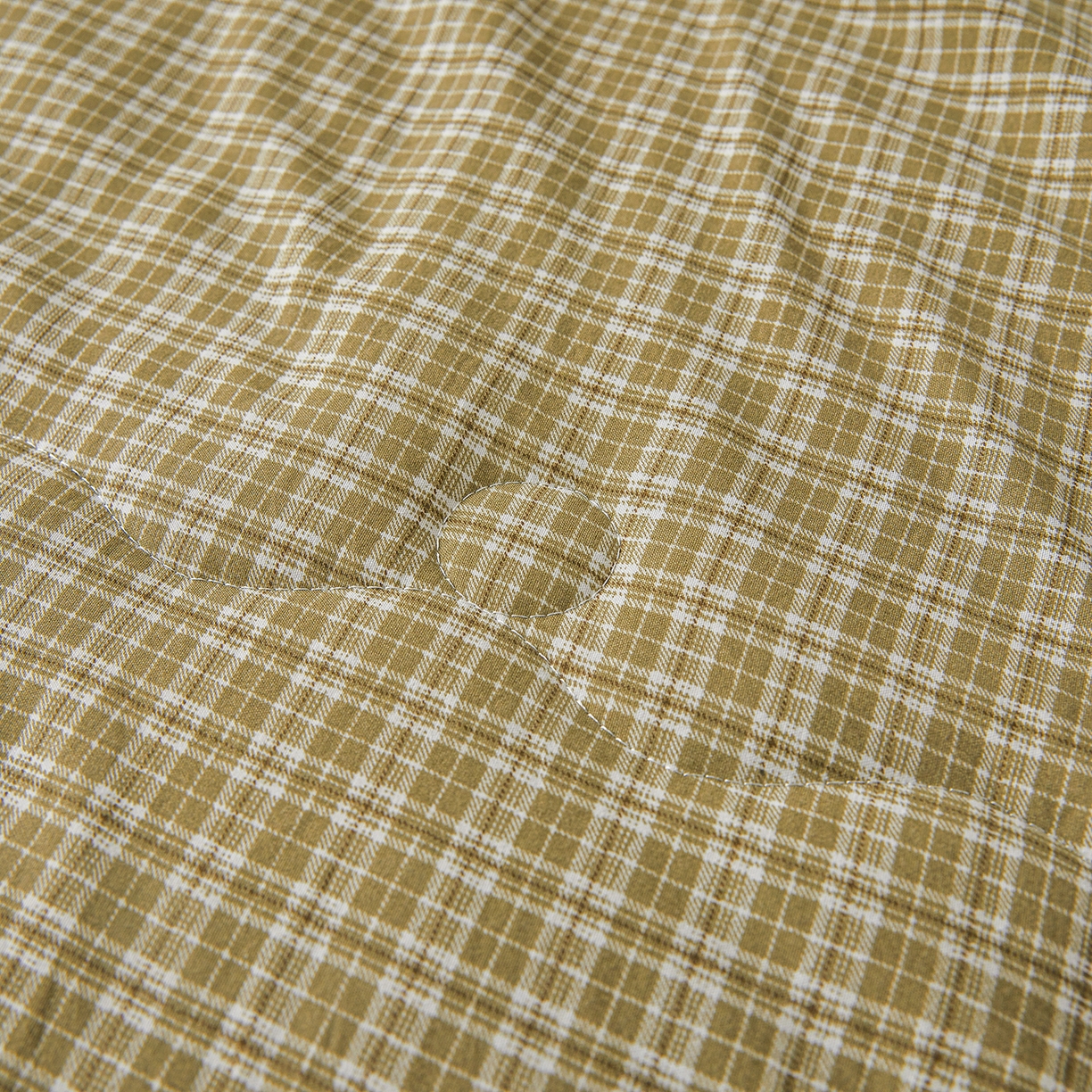 91家纺网 家纺一手货源 找家纺 西域种棉人·千百笠 2026新款A类新疆棉花夏凉被加宽包边水洗棉无印格子印花吸湿透气棉花夏被空调被 小格绿