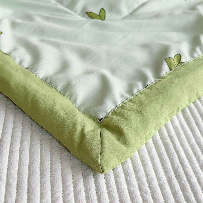 91家纺网 家纺一手货源 找家纺 吉咪兔家纺 2024年新款水洗棉儿童夏凉被婴儿空调被宝宝幼儿园专用大豆芯夏季薄款小被子 大熊猫