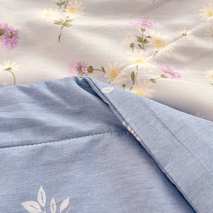 91家纺网 家纺一手货源 找家纺 VIP被业 2026新款新疆棉里外棉全棉空调被夏被夏凉被四件套 烟雨蒙